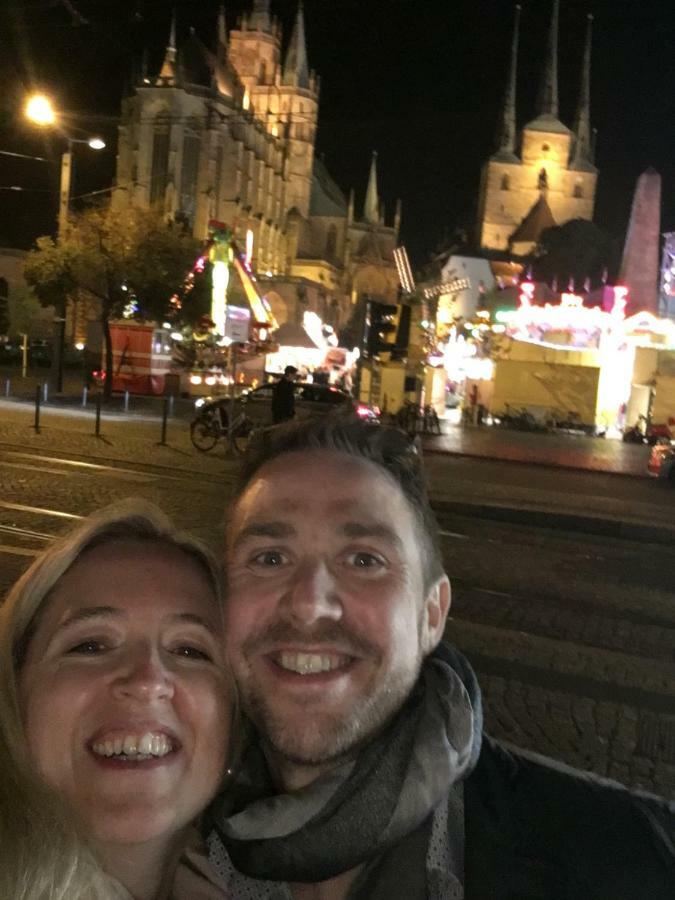Ferienwohnung In Erfurt Mit Kleinem Balkon, 2 Schlafzimmer 外观 照片